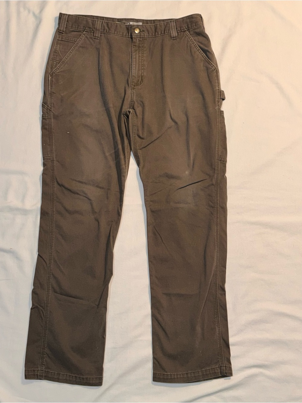 Carhartt Men's Cargo Work Pants in Dark Brown